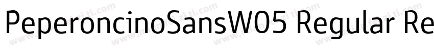 PeperoncinoSansW05 Regular Regular字体转换